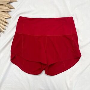 lululemon athletica Vibrant Red Athletic Shorts
